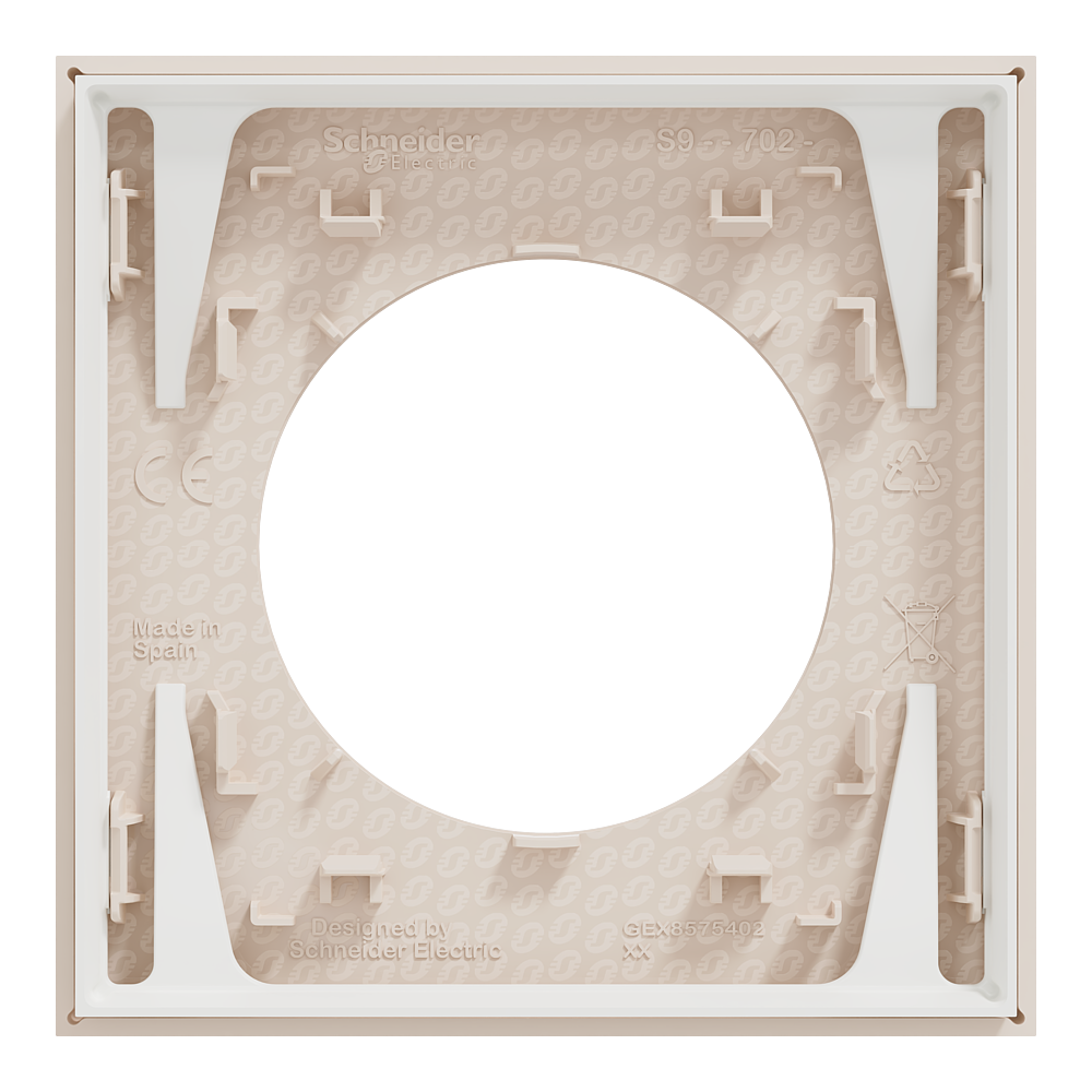 Odace plaque 1 poste beige sable